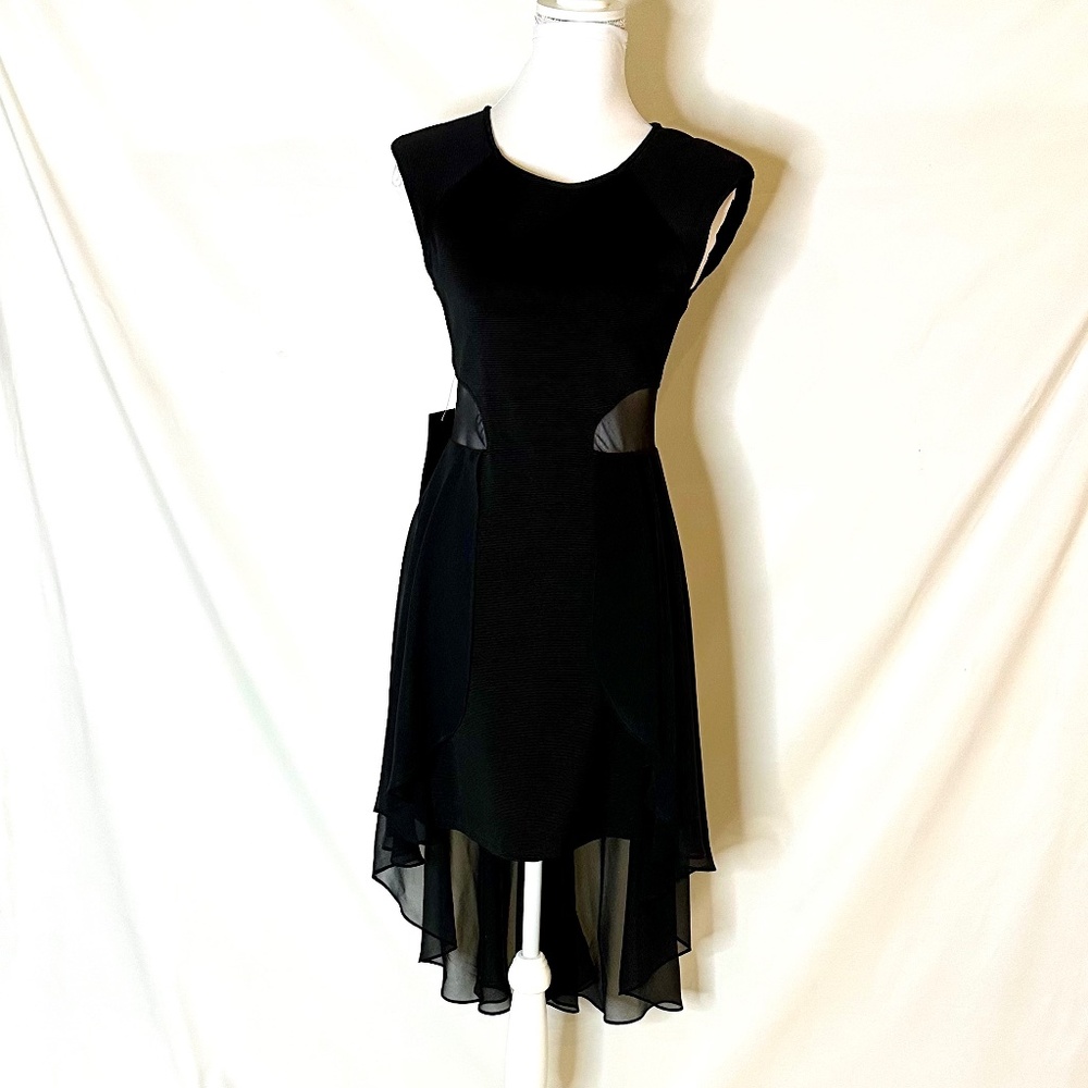 BEBE Raglan Sleeve Peplum Dress